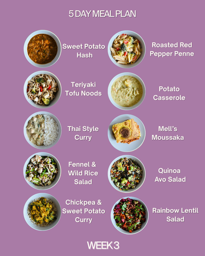 5 Day Meal Plan (10 meals)